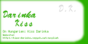 darinka kiss business card